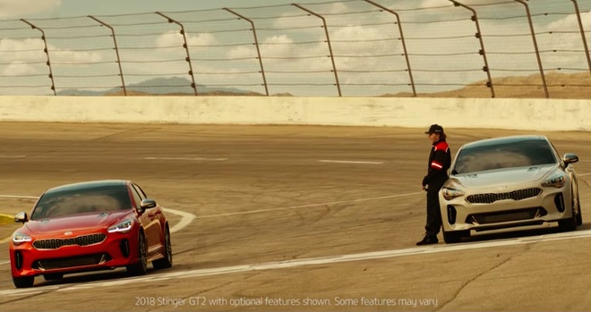 Kia Stinger: lo spot per il Super Bowl con Fittipaldi [VIDEO]