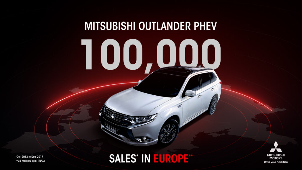 Mitsubishi Outlander PHEV: 100.000 unità vendute in quattro anni