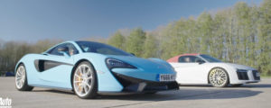 McLaren 570s vs Audi R8 drag race [VIDEO]