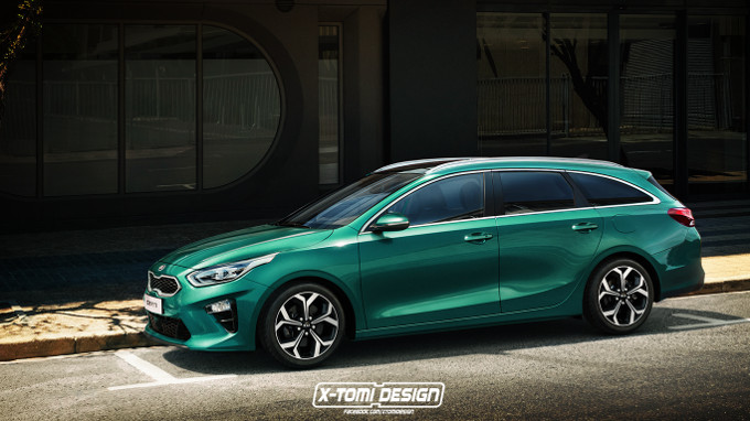 KIA Ceed SW, il rendering di X-Tomi design