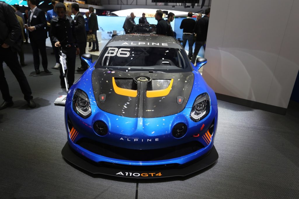 Alpine A110 GT4: la versione da competizione è realtà al Salone di Ginevra 2018 [FOTO LIVE]