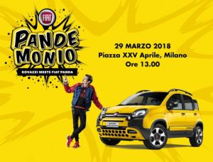 Fiat Panda City Cross e Fabio Rovazzi tingeranno di giallo Milano il 29 marzo