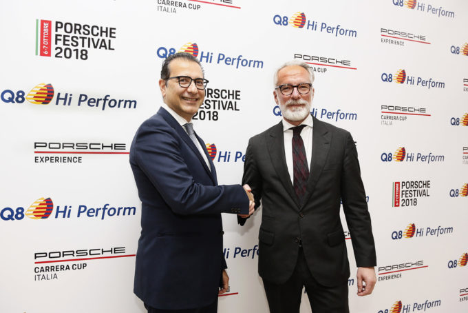Porsche Italia: il carburante ad alte prestazioni Q8 Hi Perform partner ufficiale per le attività 2018