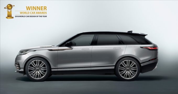 Range Rover Velar è stata giudicata l’automobile più bella del mondo