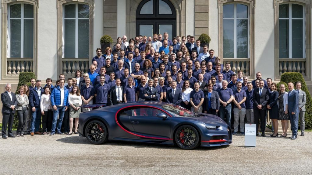 Bugatti Chiron: prodotto l’esemplare numero 100