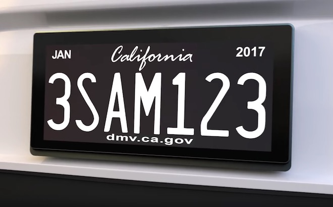 Targhe digitali: la rivoluzione è partita dalla California [VIDEO]