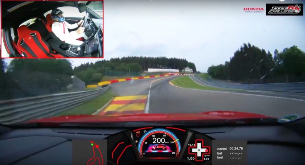 Honda Civic Type R, l’onboard del giro record a Spa-Francorchamps [VIDEO]