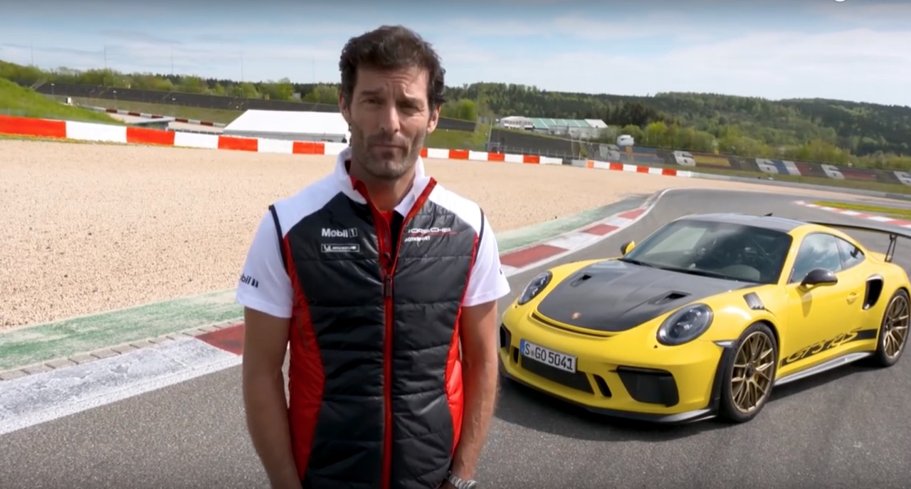 Mark Webber guida la nuova Porsche 911 GT3 RS al Nurburgring [VIDEO]
