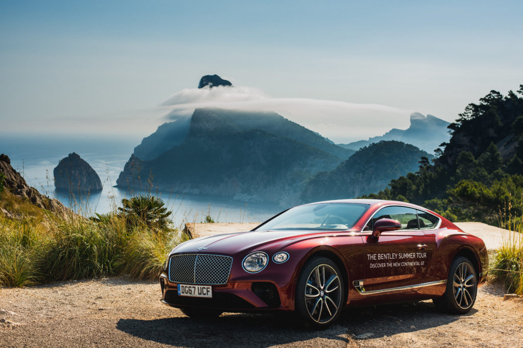 Bentley: al via in Sardegna il Summer Tour 2018