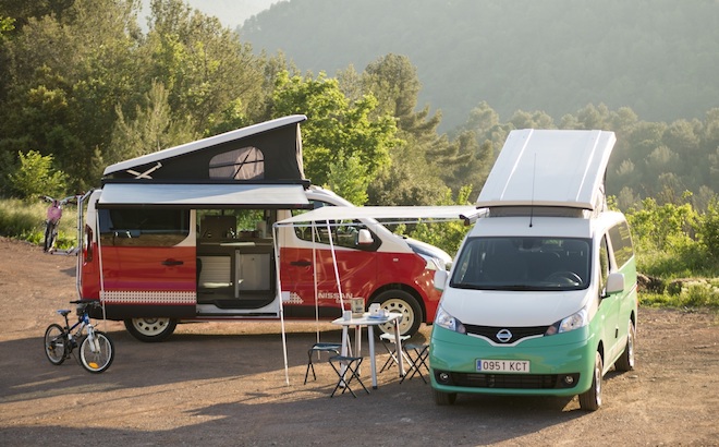 Nissan NV300 ed e-NV200: svelati i due camper van