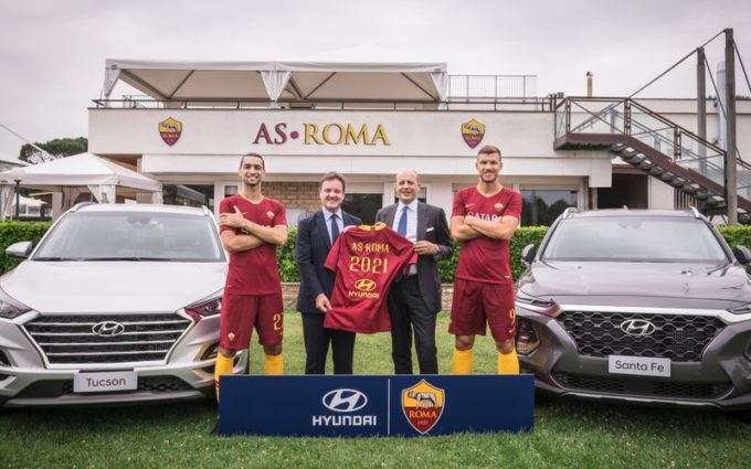 Hyundai debutta nel calcio italiano con l’AS Roma