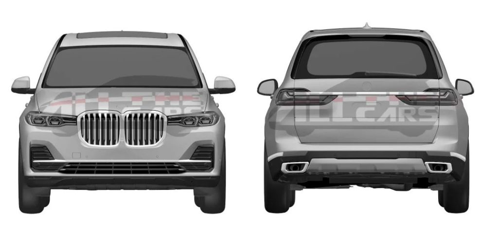 BMW X7: online i primi disegni dei brevetti grafici [FOTO]