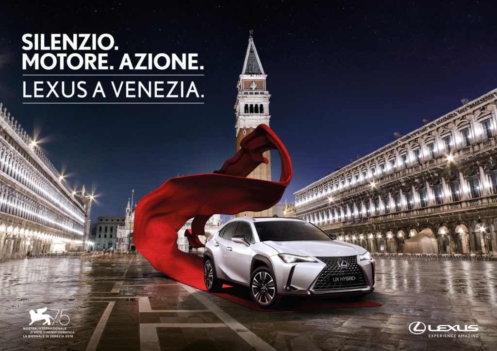 Lexus UX Hybrid alla Mostra del Cinema di Venezia