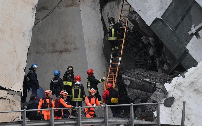 Genova, crollo ponte Morandi: aumentano le vittime, viabilità sempre difficile