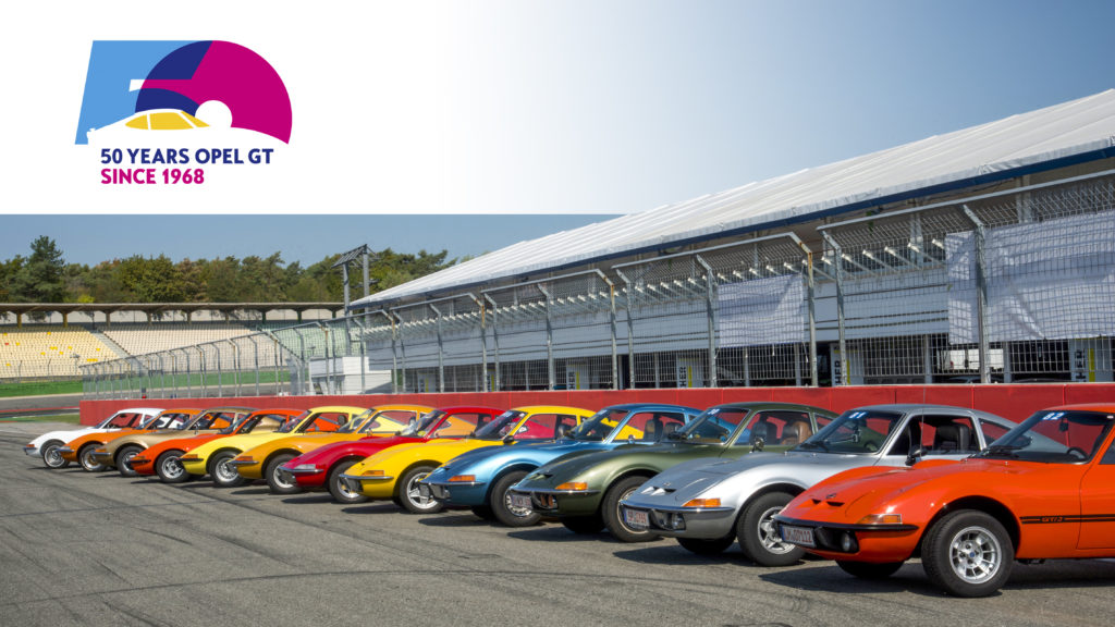 Opel GT: festa grande a Hockenheim per i 50 anni della sportiva del fulmine [VIDEO]