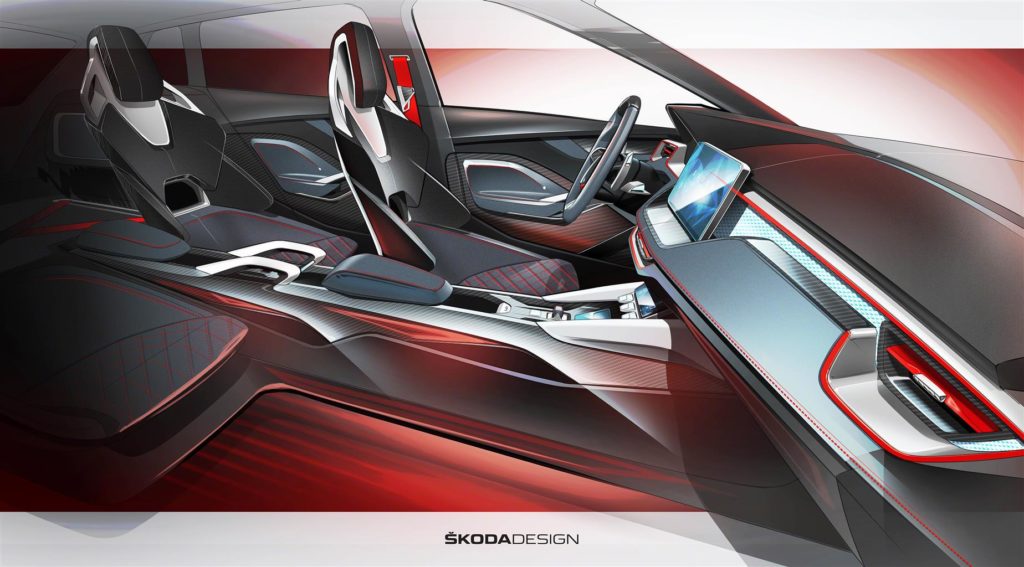 Skoda Vision RS Concept: anteprima sul look degli interni [TEASER]