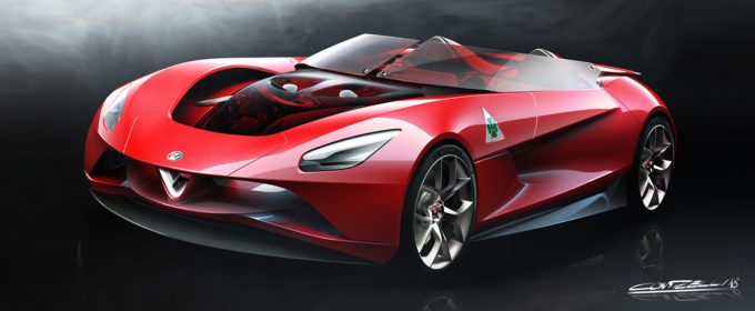 Alfa Romeo 6C Vision GT: il RENDERING che fa sognare