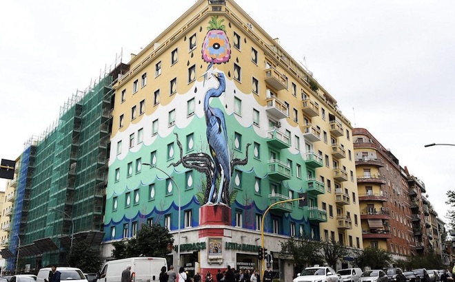 Roma: il murales antismog più grande d’Europa