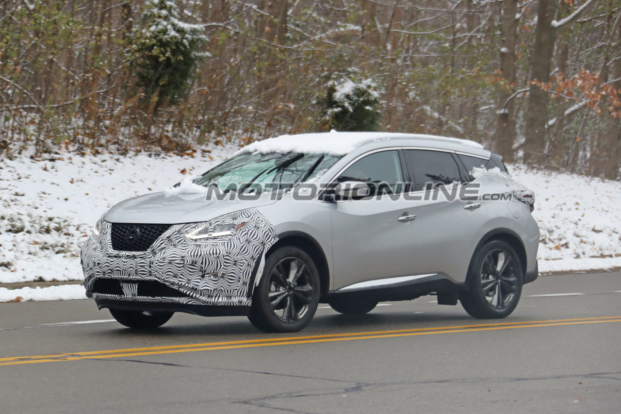 Nissan Murano MY 2019 foto spia 22 novembre 2018