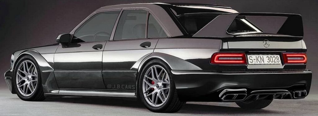 Mercedes 190E Evo II: un classico del passato in versione moderna [RENDERING]