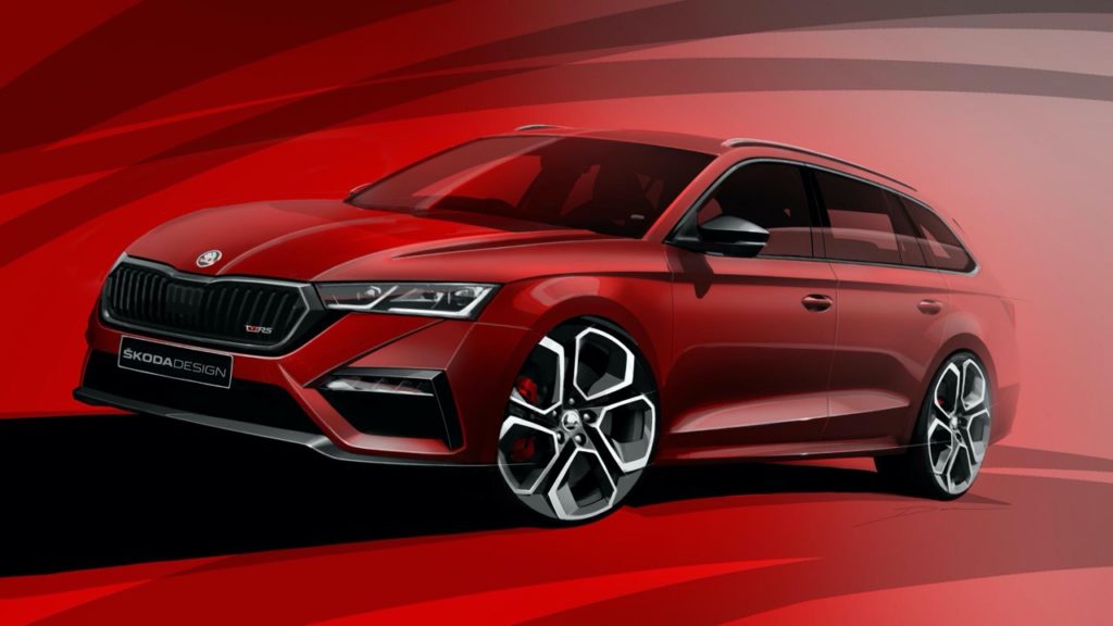 Nuova Skoda Octavia RS iV, ecco i disegni ufficiali della prossima Plug-In ceca [RENDERING]