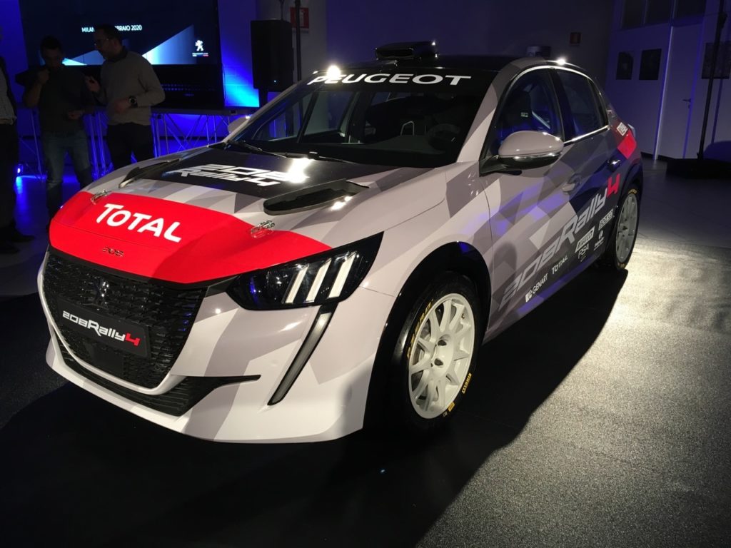 Peugeot 208 Rally 4 2020 - Presentazione Milano