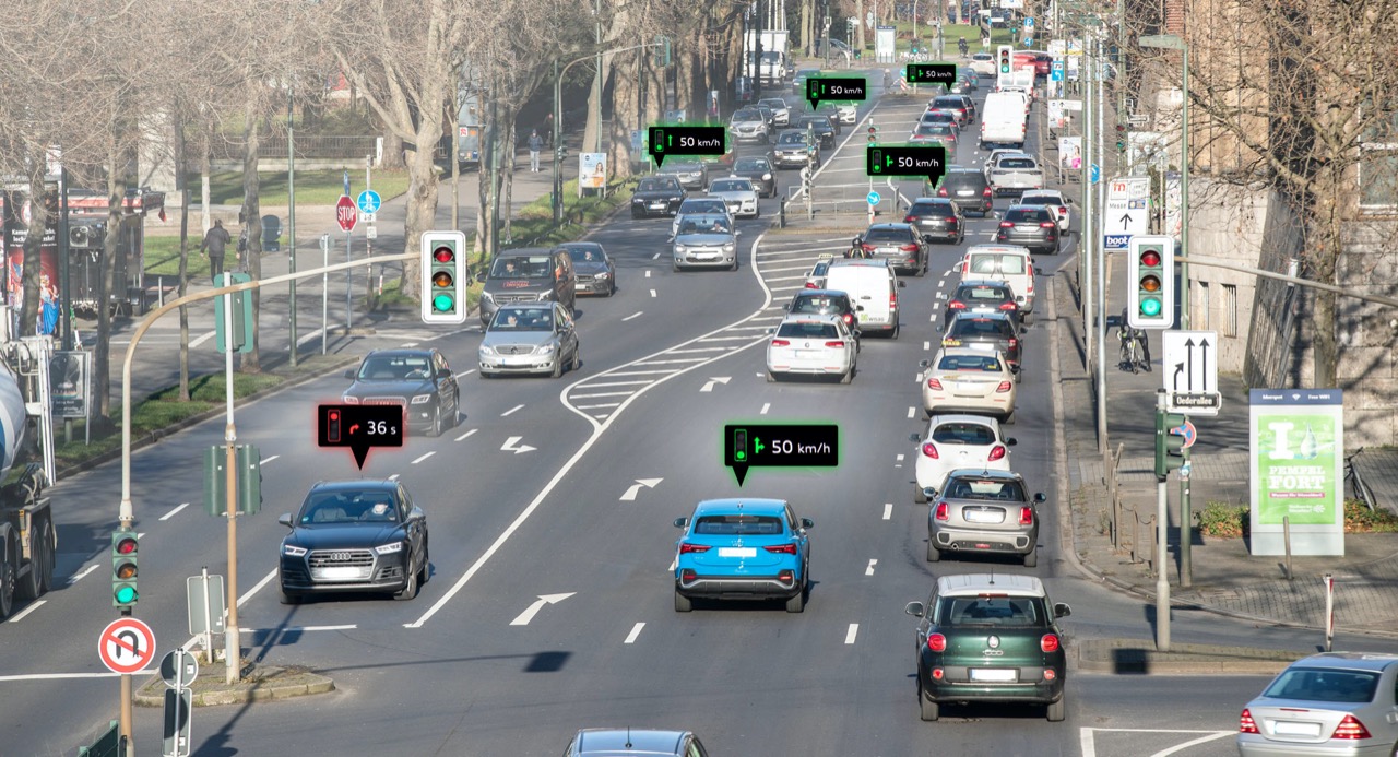 Audi, su strada a Dusseldorf i primi modelli in grado di comunicare con le infrastrutture