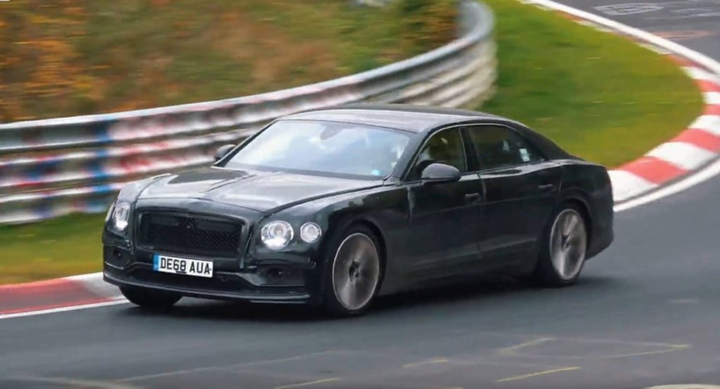 Bentley Flying Spur: la versione ibrida Plug-In al Nurburgring [FOTO e VIDEO SPIA]