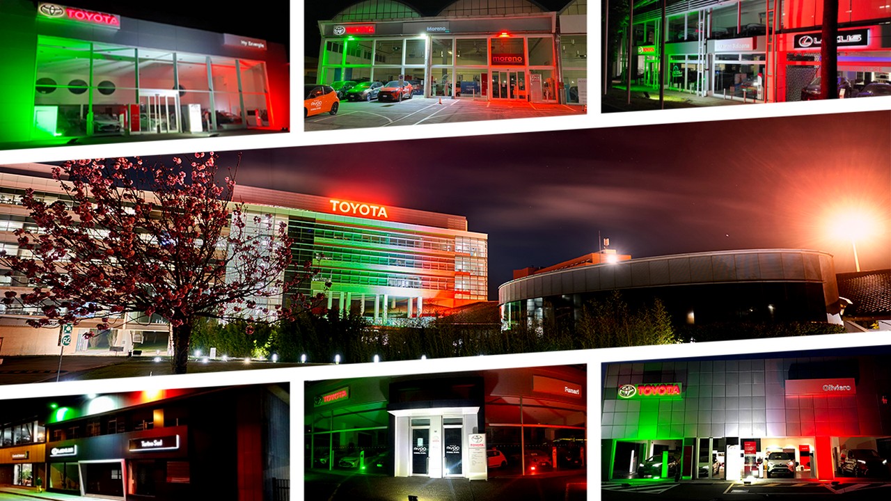Toyota e Lexus si illuminano di Tricolore