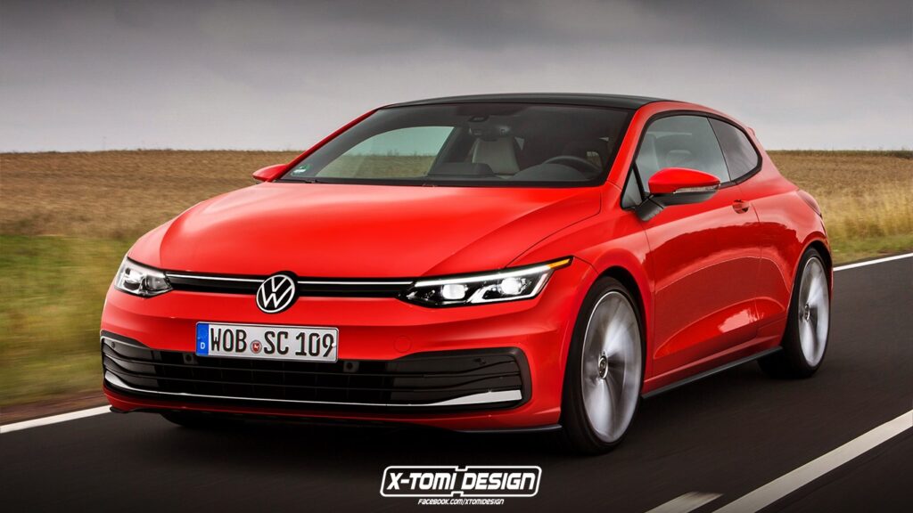 Volkswagen Scirocco in un RENDER di ispirazione Golf