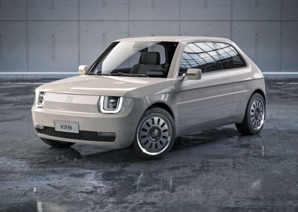 Fiat 126 Nuova Moderna Ed Elettrica Il Render Che Rispolvera Una