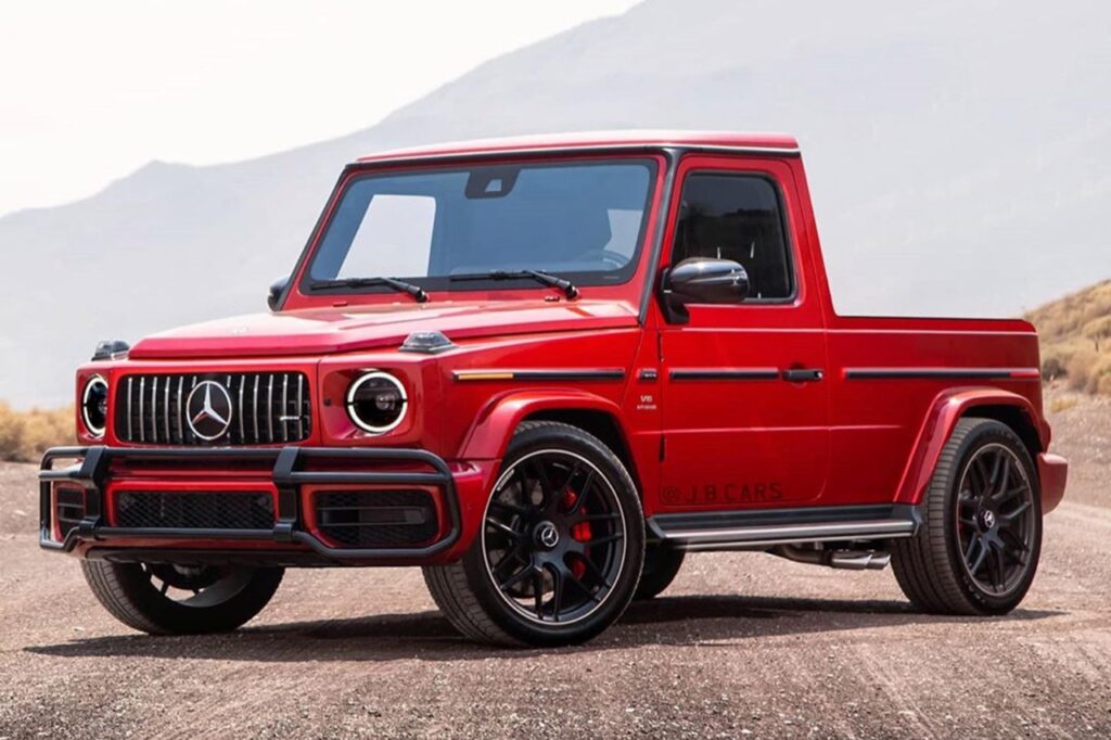 Mercedes G63 AMG: immaginata la versione pick-up da 577 CV [RENDER]