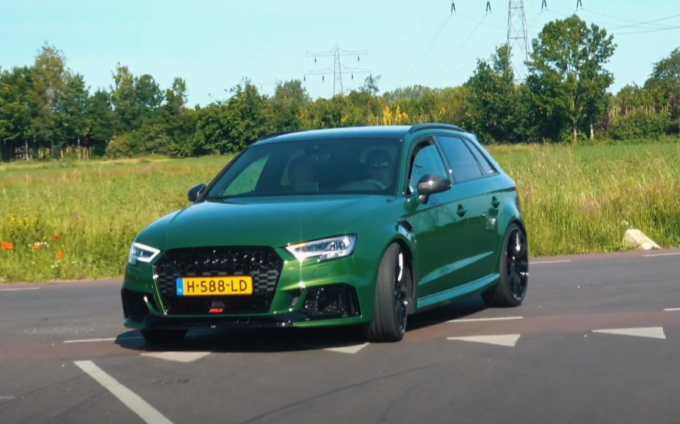 Audi RS3 Sportback: in azione tuning ABT in Sanoma Green [VIDEO]