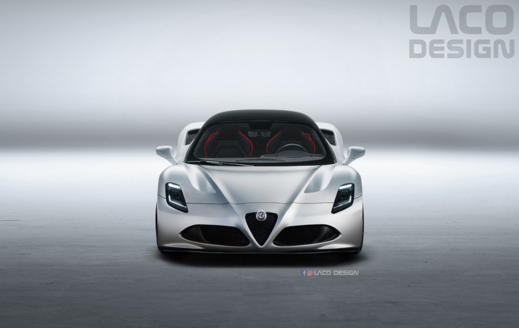 Maserati MC20: ecco come sarebbe se fosse nata col marchio Alfa Romeo [RENDER]