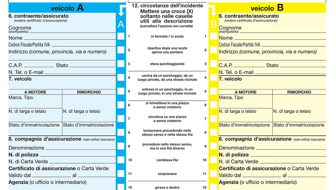 Modulo Blu RC Auto: come evitare errori di compilazione