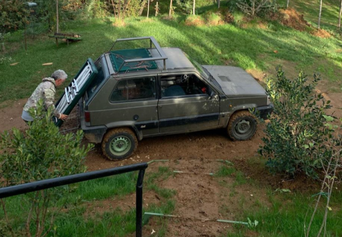 Roberto Baggio con la Fiat Panda 4×4: coppia di icone d’italianità