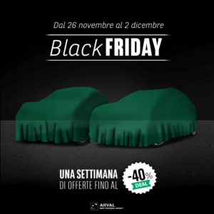 Arval Italia Black Friday: sconti sul noleggio auto fino al 40%