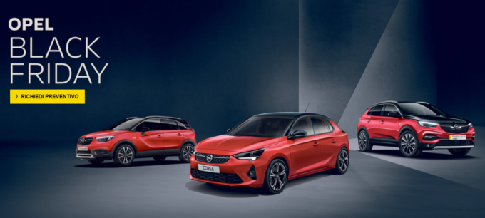 Opel, per il Black Friday c’è un extra bonus fino a 1.000 euro su tutta la gamma