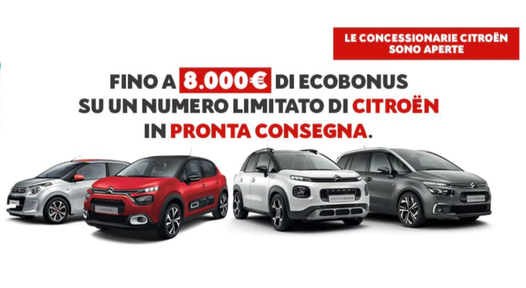 Citroen: ecobonus fino a 8.000 euro con la promozione “Best of Citroen”