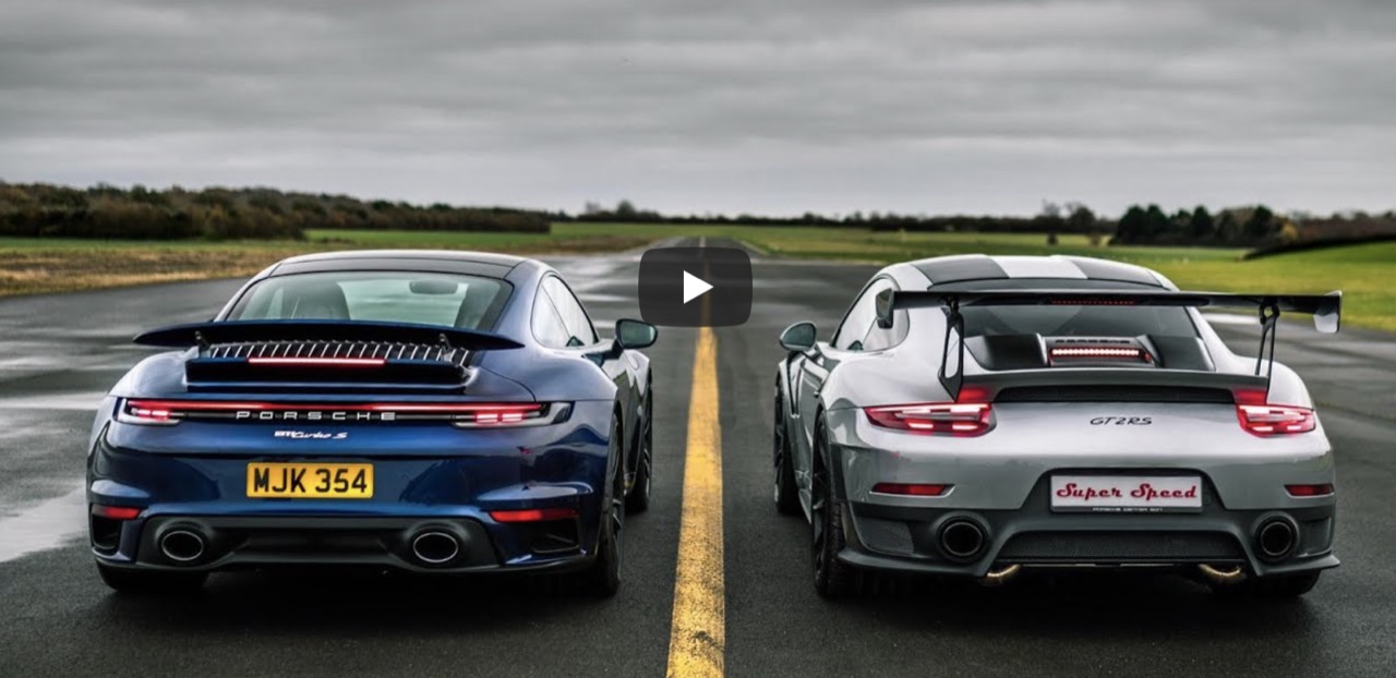 Drag Race Porsche: 911 GT2 RS vs 992 Turbo S, chi vincerà la gara d’accelerazione? [VIDEO]
