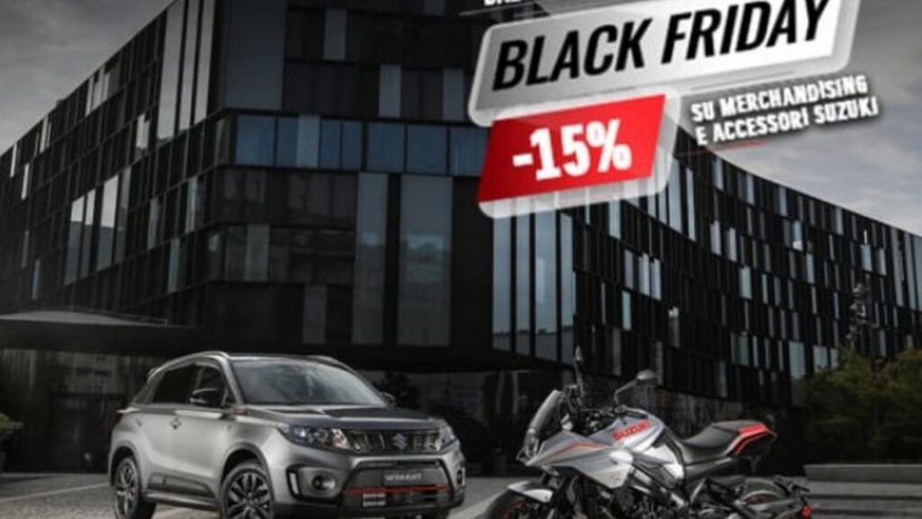 Suzuki Black Friday: tanti sconti sull’e-commerce di Hamamatsu