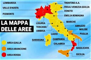 Zone arancioni e rosse: come cambiano colore le regioni, dalla Lombardia alla Sicilia