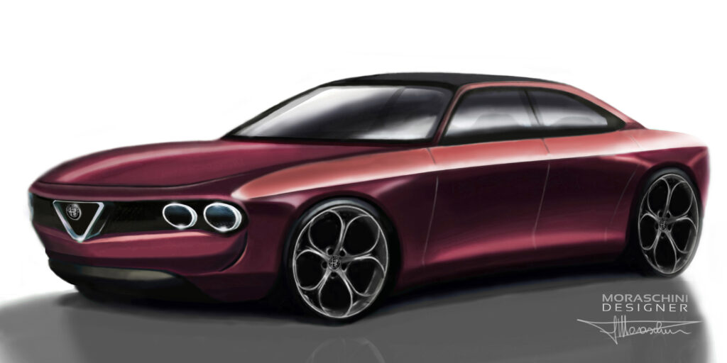 Alfa Giulia GT 2+2 porte: RENDER dal sapore nostalgico