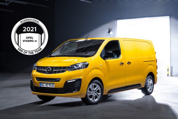 Opel Vivaro-e eletto International Van of the Year 2021