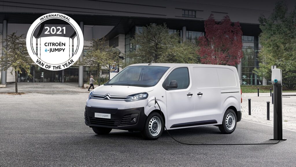 Citroen e-Jumpy: il furgone elettrico eletto ‘Van of the Year 2021’