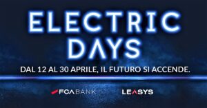 Electric Days 2021: offerte FCA e Leasys fino al 30 aprile