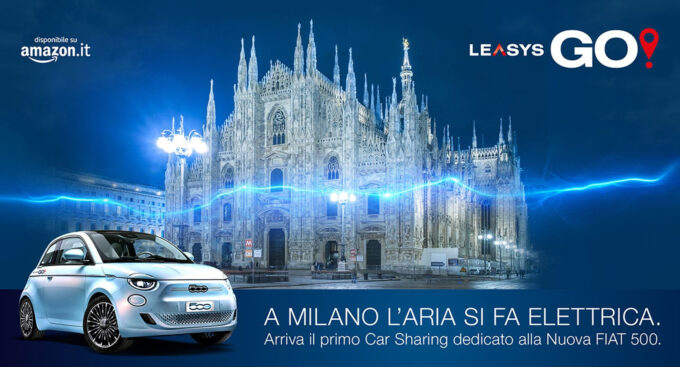 LeasysGO! arriva a Milano: sotto il Duomo il primo car sharing dedicato alla nuova Fiat 500