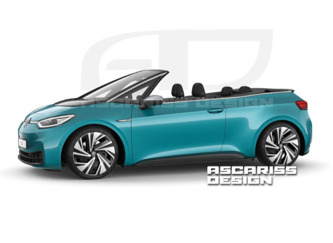 Volkswagen ID.3 Cabrio: il RENDER che “scopre” la city car elettrica