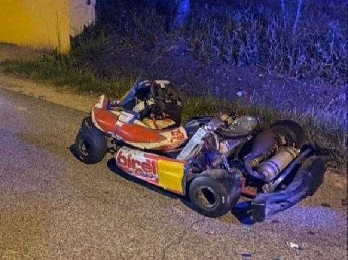 Frosinone, fugge di notte dalla Polizia su un go-kart a 150 km/h: fermato dopo un inseguimento di un’ora [VIDEO]