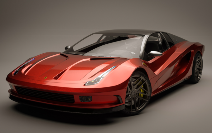 Ferrari Testarossa 2021 - Render